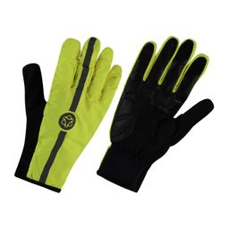 Agu tech rain gloves commuter hi-vis neon yellow m