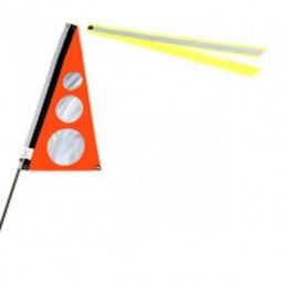 Traumvelo Fietsvlag ligfiets maat S kleur oranje